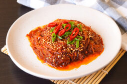 Korean Spicy Enoki Mushrooms